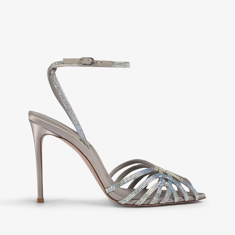 Silver Le Silla EMBRACE SANDAL 110 mm | USA_LS80938