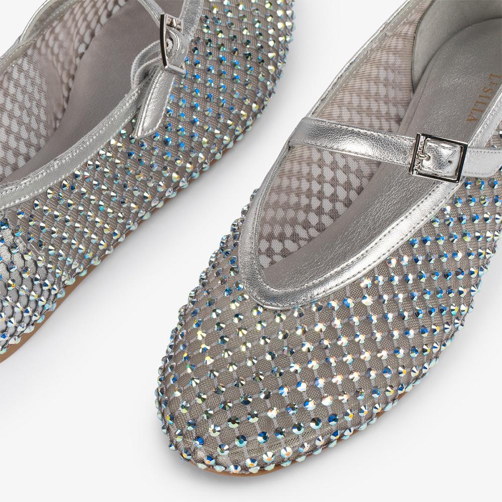 Silver Le Silla GILDA BALLET FLAT | USA_LS17119