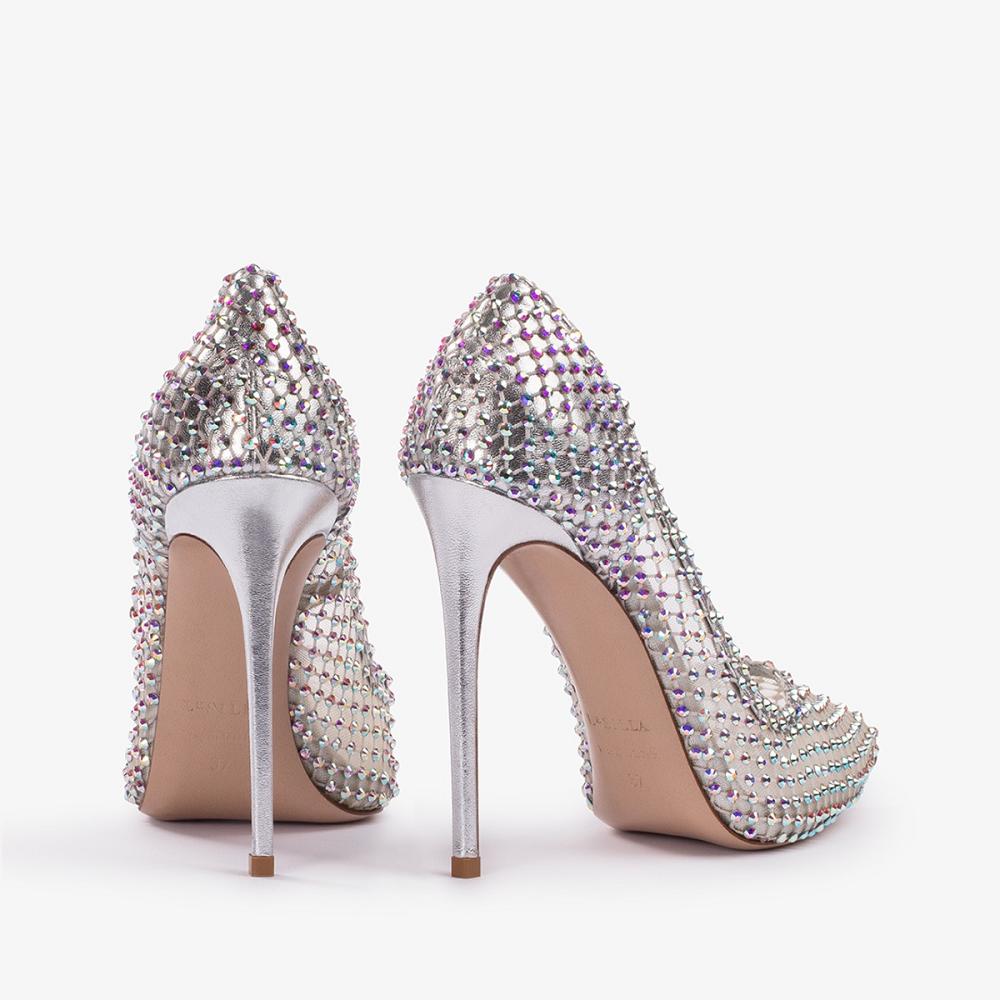 Silver Le Silla GILDA PUMP 120 mm | USA_LS81603