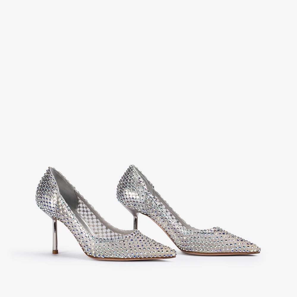 Silver Le Silla GILDA PUMP 80 mm | USA_LS83024