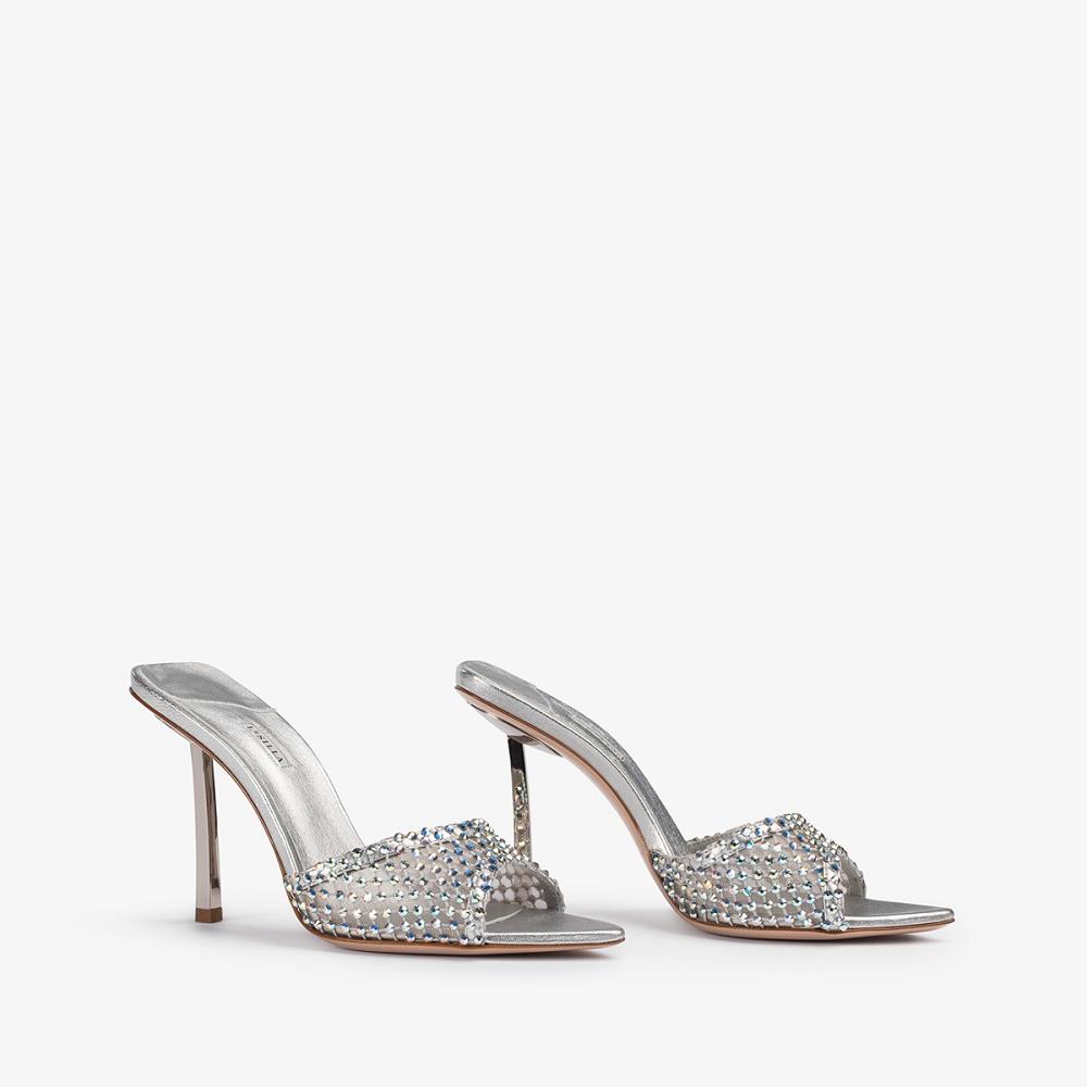 Silver Le Silla GILDA SANDAL 110 mm | USA_LS31544