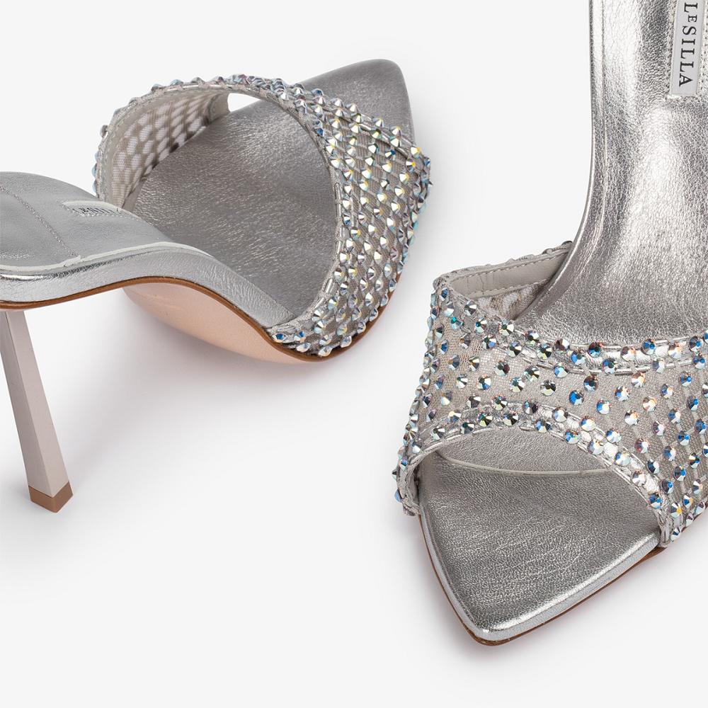 Silver Le Silla GILDA SANDAL 110 mm | USA_LS31544