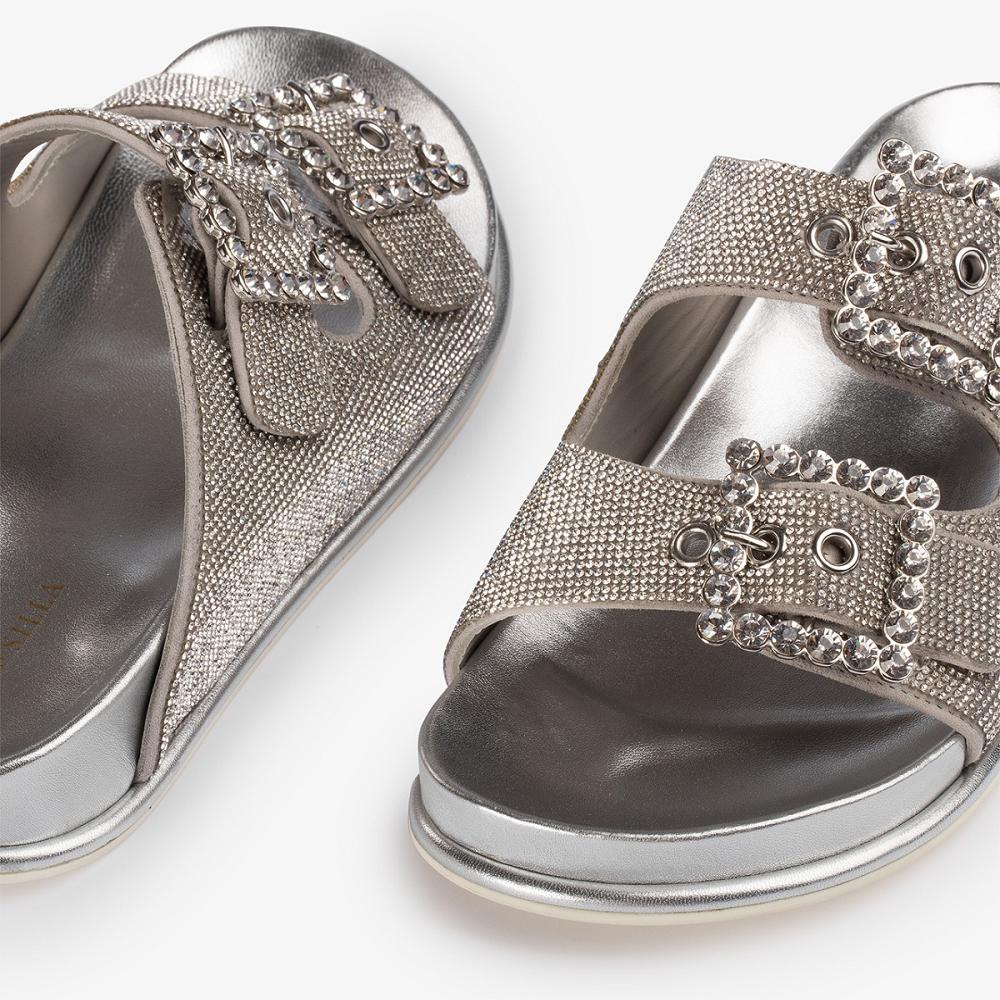 Silver Le Silla POOLSIDE SLIPPER | USA_LS11953