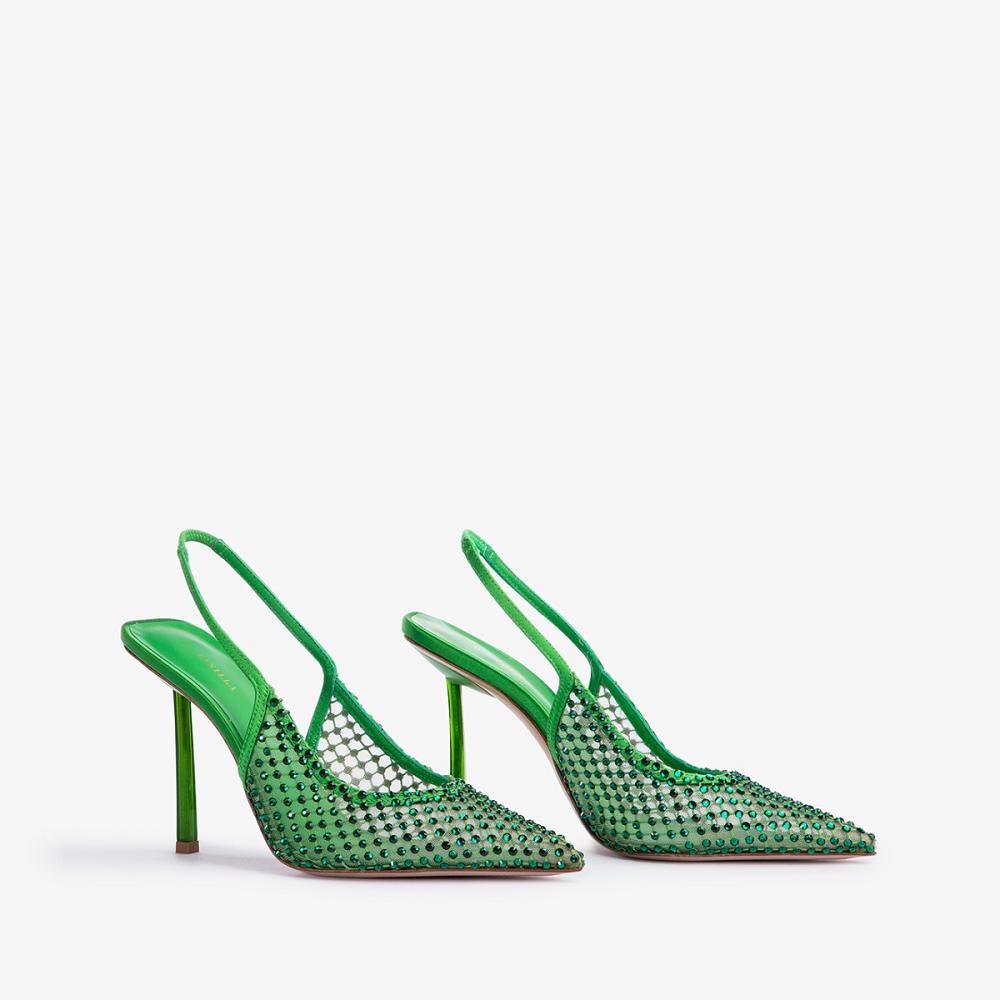 Turquoise Green Le Silla GILDA SLINGBACK 100 mm | USA_LS94867