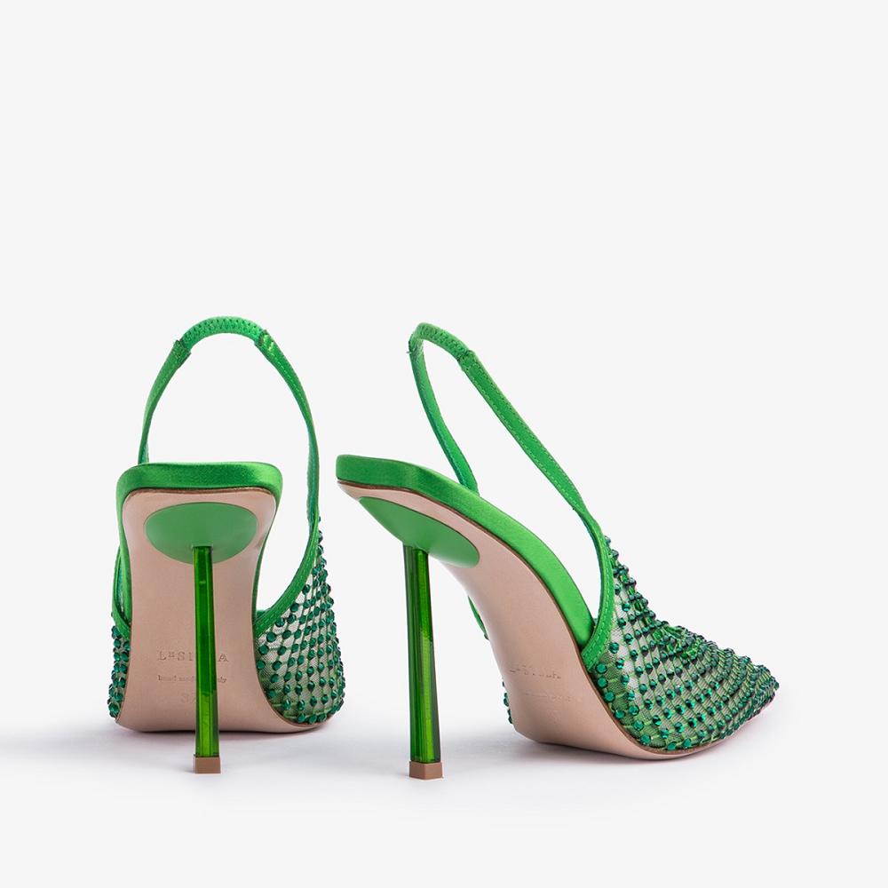 Turquoise Green Le Silla GILDA SLINGBACK 100 mm | USA_LS94867