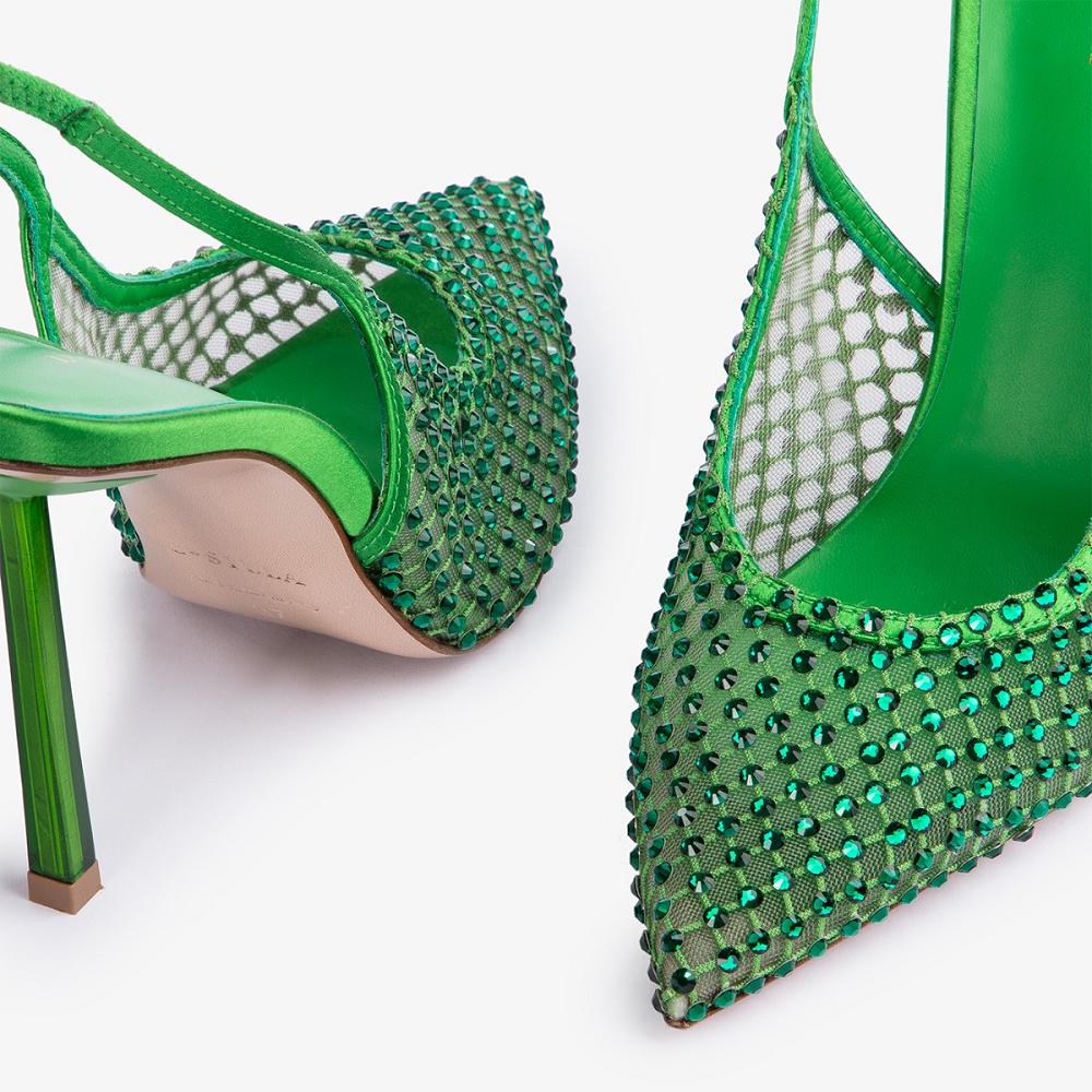 Turquoise Green Le Silla GILDA SLINGBACK 100 mm | USA_LS94867