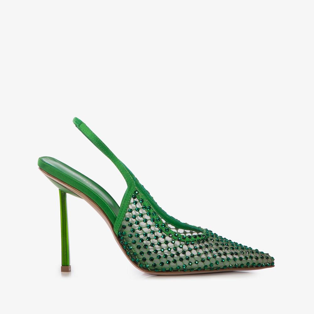 Turquoise Green Le Silla GILDA SLINGBACK 100 mm | USA_LS94867