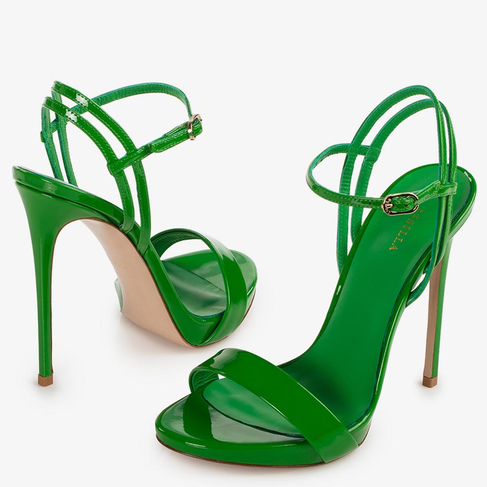 Turquoise Green Le Silla GWEN SANDAL 120 mm | USA_LS56187