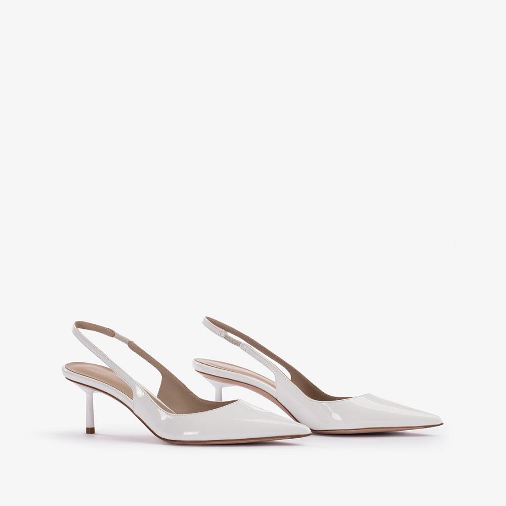 White Le Silla BELLA SLINGBACK 60 mm | USA_LS63757