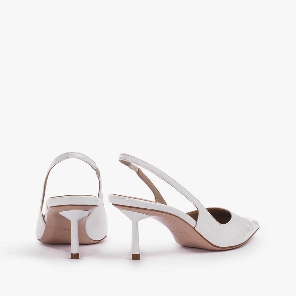 White Le Silla BELLA SLINGBACK 60 mm | USA_LS63757