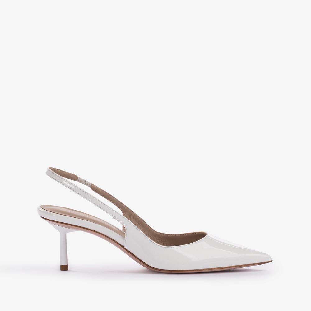 White Le Silla BELLA SLINGBACK 60 mm | USA_LS63757