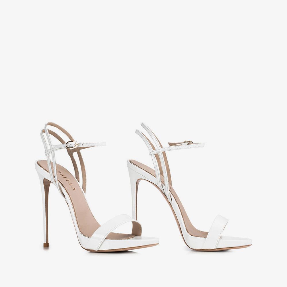 White Le Silla GWEN SANDAL 120 mm | USA_LS29752