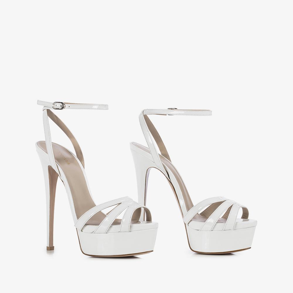 White Le Silla LOLA SANDAL 140 mm | USA_LS54543