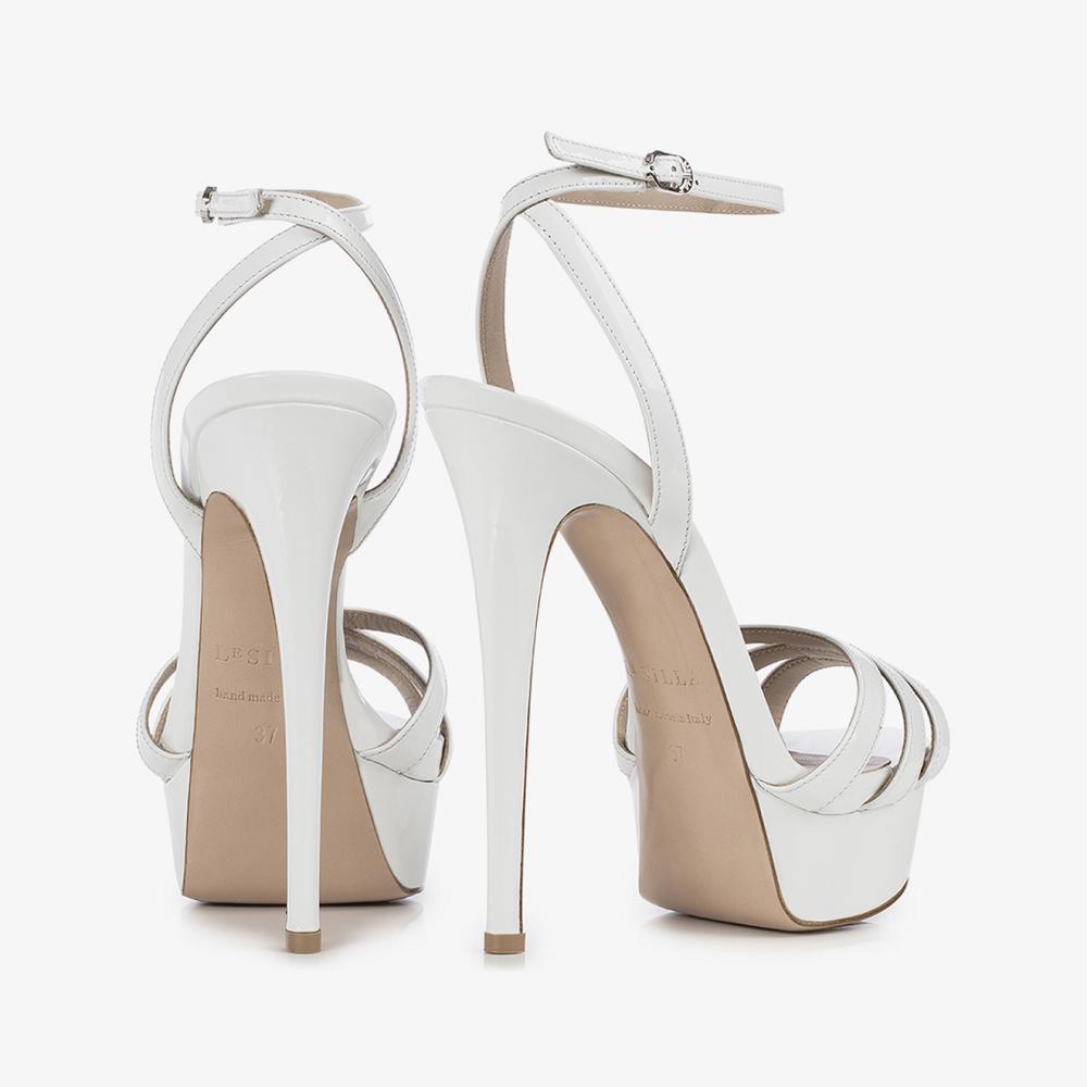 White Le Silla LOLA SANDAL 140 mm | USA_LS54543