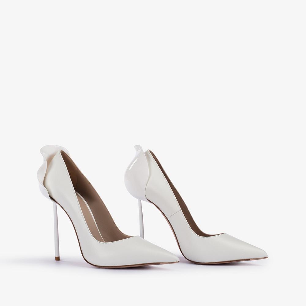 White Le Silla PETALO PUMP 120 mm | USA_LS15908