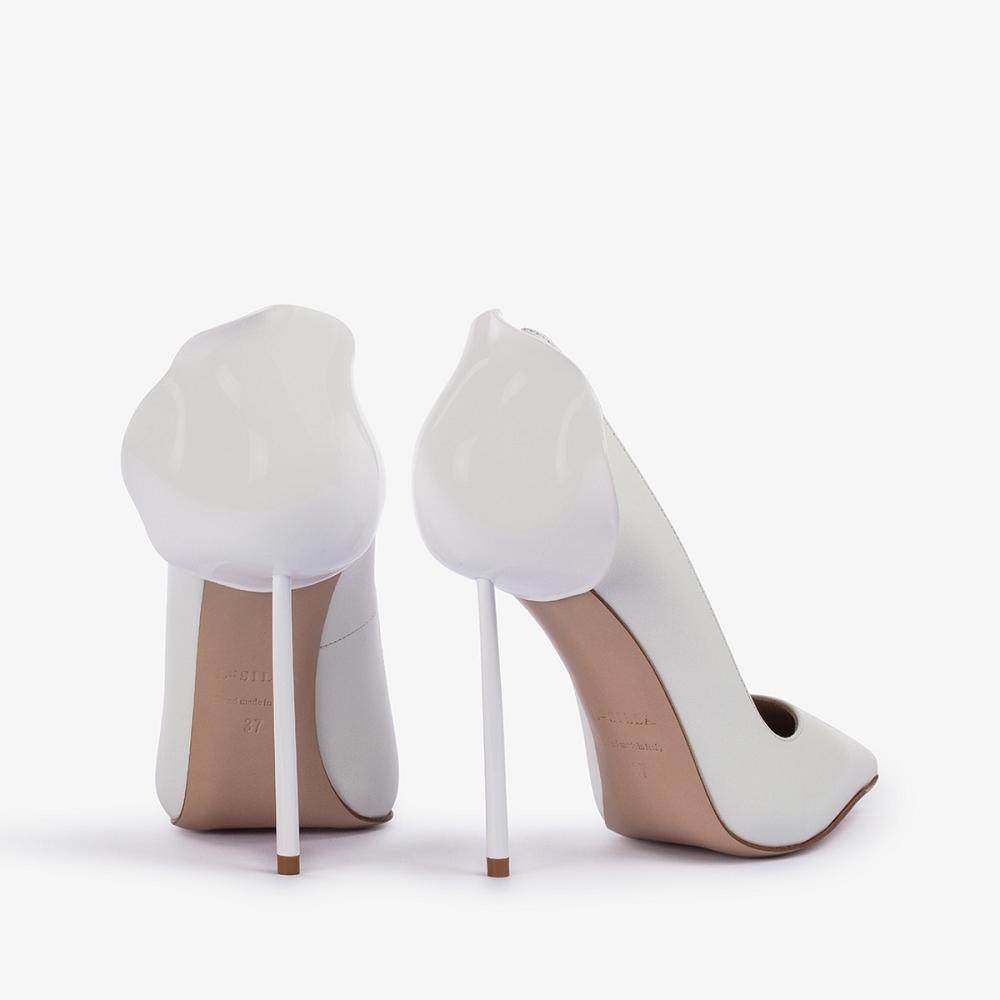 White Le Silla PETALO PUMP 120 mm | USA_LS15908