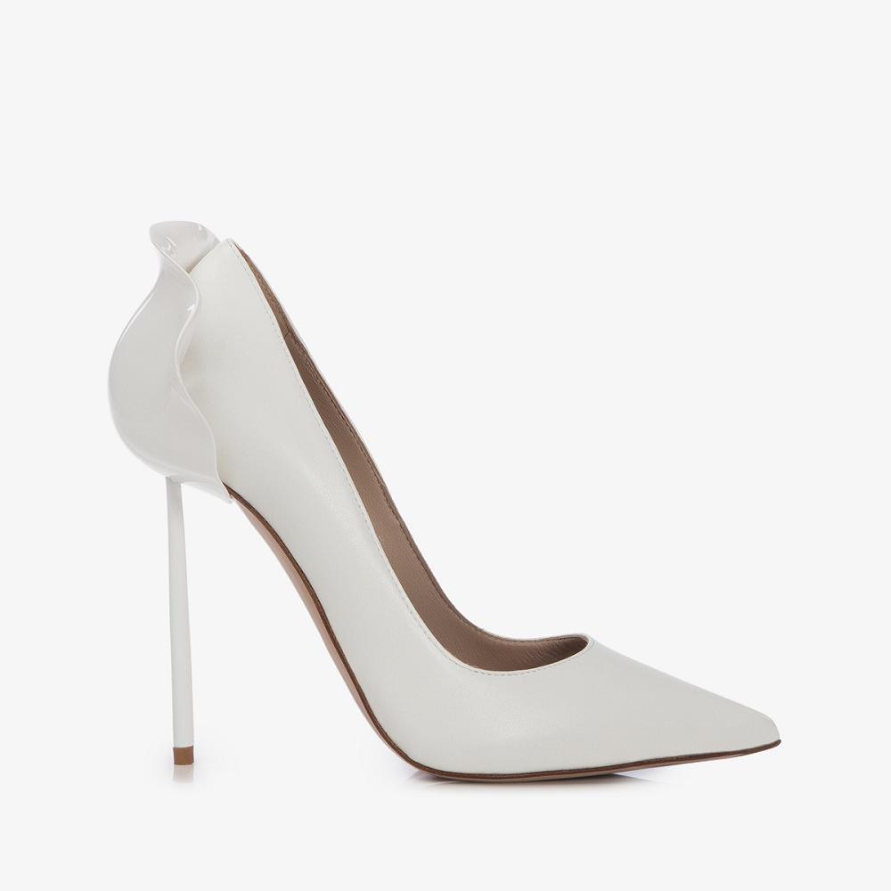 White Le Silla PETALO PUMP 120 mm | USA_LS15908