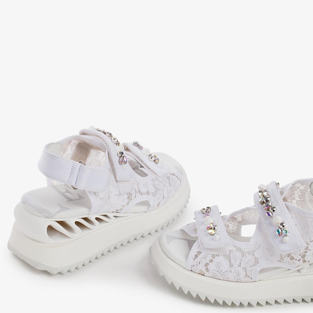 White Le Silla YUI WAVE SANDAL | USA_LS15909