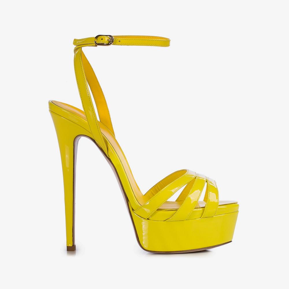 Yellow Le Silla LOLA SANDAL 140 mm | USA_LS46099