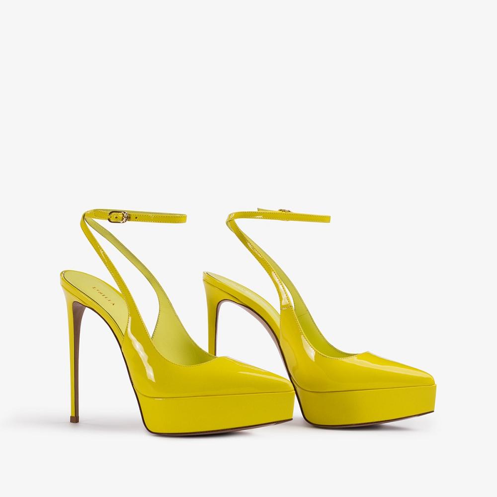 Yellow Le Silla UMA SLINGBACK 140 mm | USA_LS26929