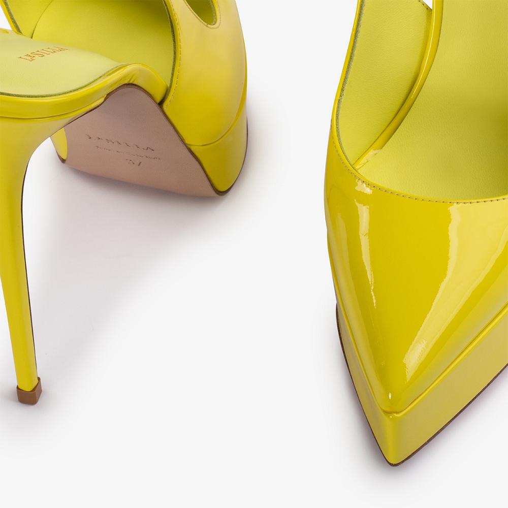 Yellow Le Silla UMA SLINGBACK 140 mm | USA_LS26929